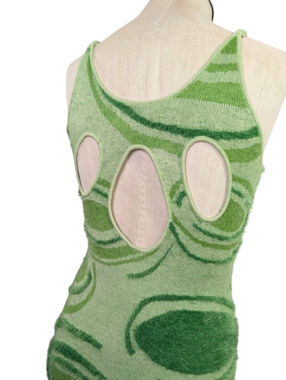 House of Sunny Hockney Dress in Lily Pad Green - Size US 8 / UK 12 - Picture 2 of 11